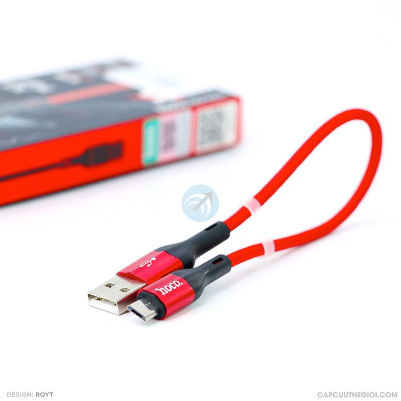 Cáp sạc usb A to micro 3A 0,25cm HOCO X2 MAX bao test 7 ngày