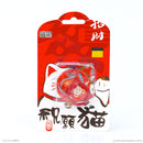 Nhẫn dán lưng điện thoại nhựa màu đỏ hình 3D