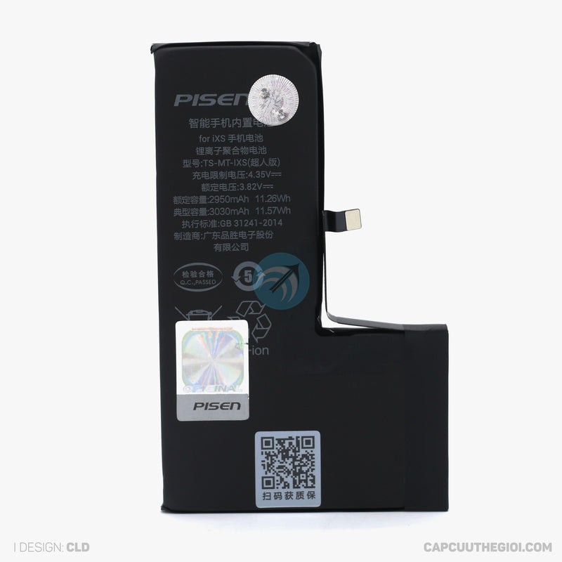 Pin điện thoại IPHONE XS siêu dung lượng 3.82V 2950mah (PISEN) bh12t