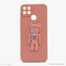 Ốp lưng REALME C25 hình gấu nổi có giá đỡ silicon màu