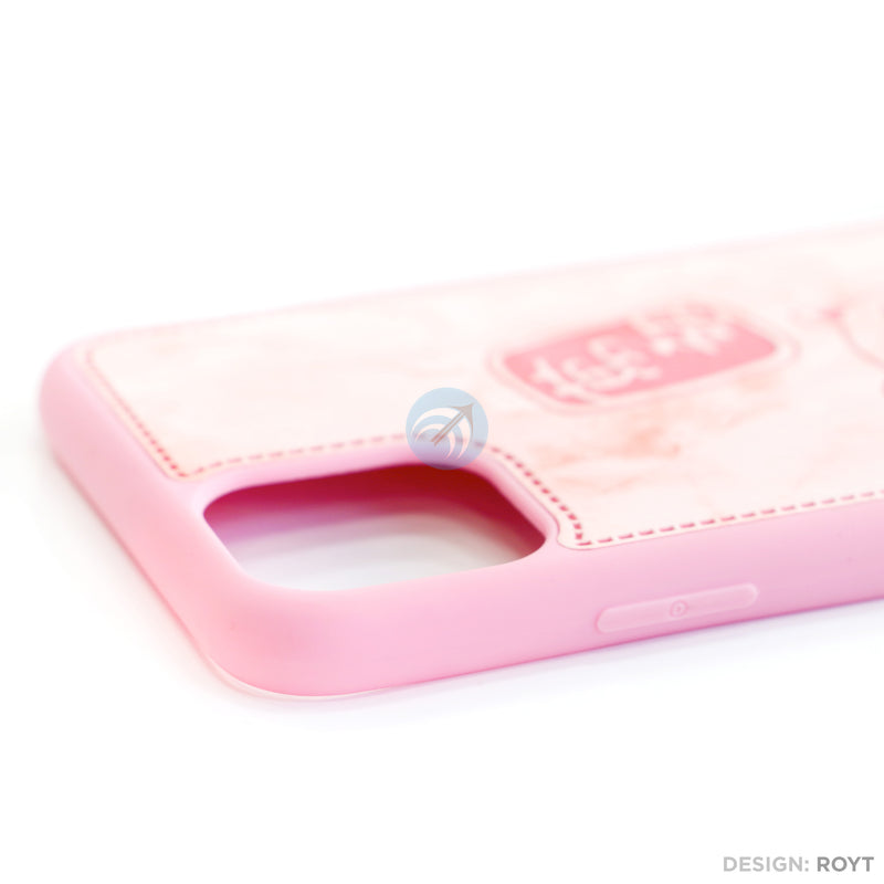 Ốp lưng IPHONE 11 PRO MAX lưng da hình mèo thần tài