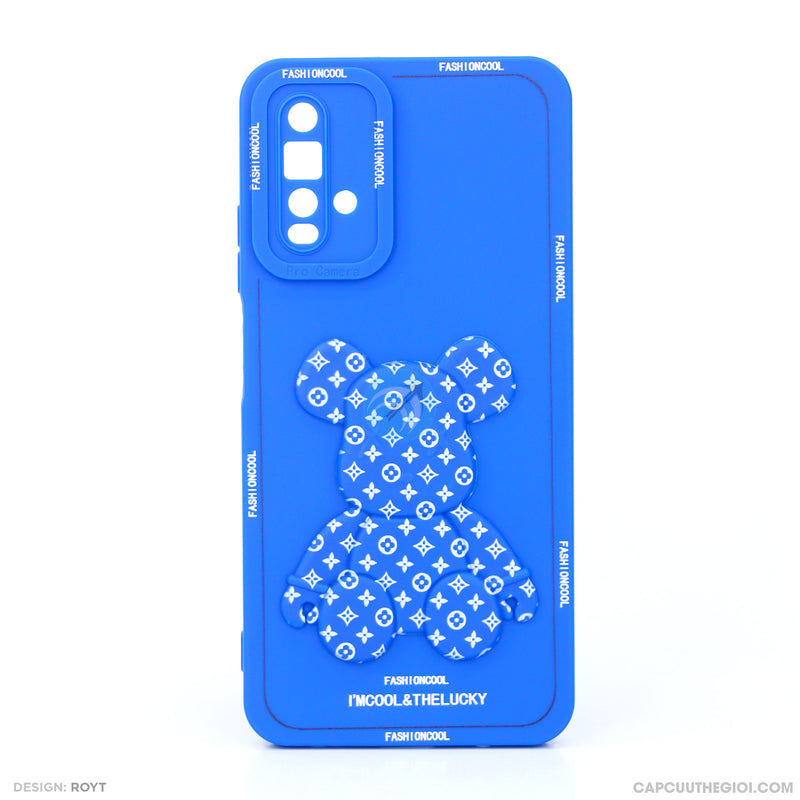 Ốp lưng MI NOTE 9 dẻo màu hình gấu nổi