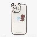 Ốp lưng IPHONE 13 PRO MAX lưng trong in hình cute có tai mèo