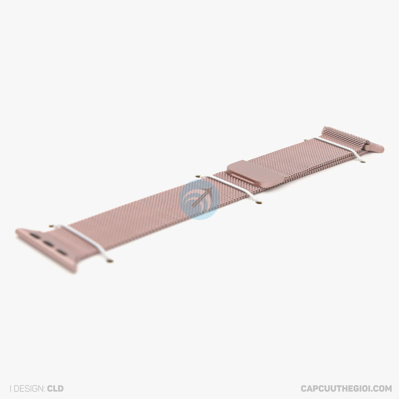 Dây đeo Thép Apple Watch 38/40/41mm màu hồng COTEETCI