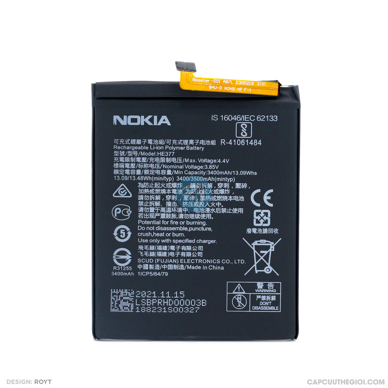 Pin điện thoại NOKIA 8.1 HE377 bh01t