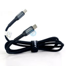 Cáp Pisen Dual Type-C (Type-C to Type-C) Wine Glass Style Data 1000mm, 60W (LS-TC05-1000), Đỏ + đen