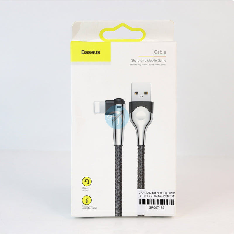 Cáp sạc điện thoại usb A to lightning đèn 1 mét BASEUS (CALMVP-D) bh03t điều kiện có đủ bao bì