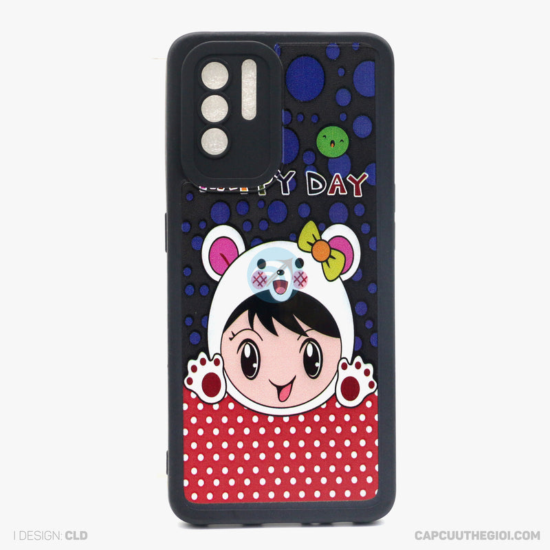 Ốp lưng RENO 6Z 5G tpu vuông màu in hình cute bảo về camera