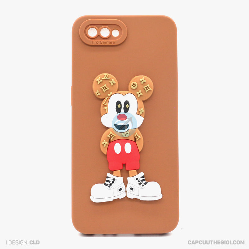 Ốp lưng OPPO A1K silicon màu hình nổi