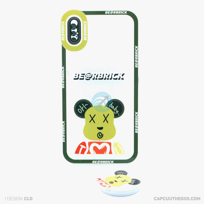 ỐP LƯNG IPHONE X/XS TRONG IN HÌNH KÈM POD