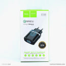 Cốc sạc usb A 18W HOCO C12Q màu đen bh01t