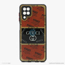 Ốp lưng SAMSUNG A12 nhựa cứng viền đen lưng in logo LV