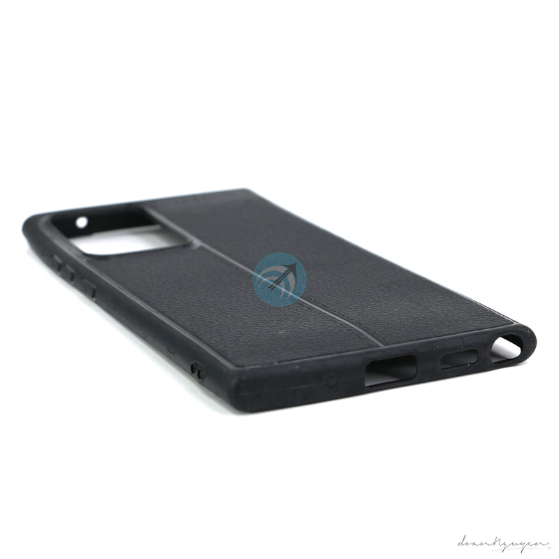 ỐP LƯNG DA ĐIỆN THOẠI SAMSUNG NOTE 20 PLUS AUTO DẺO ĐEN
