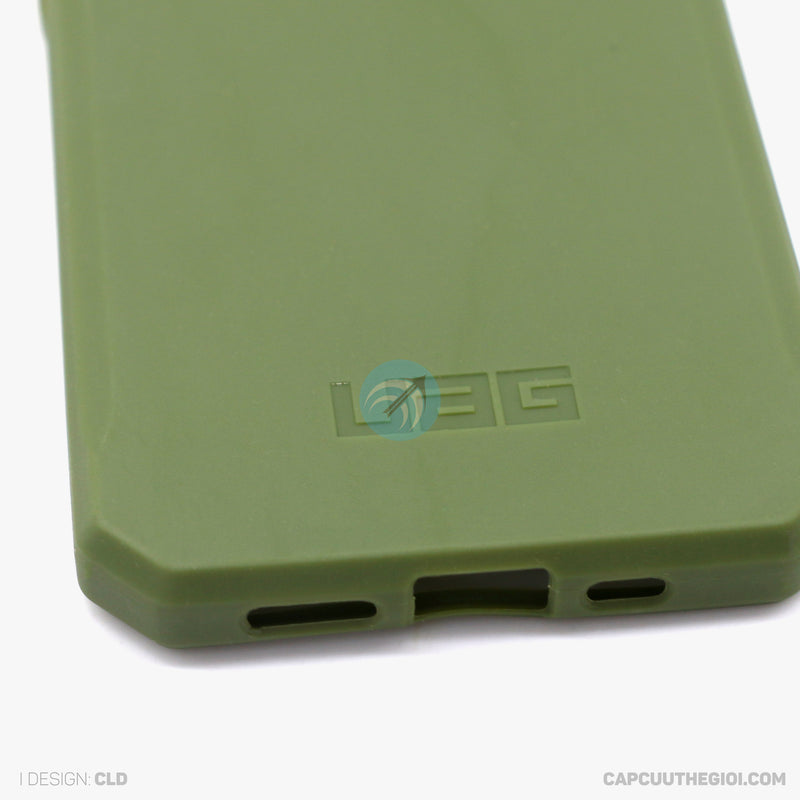 Ốp lưng IPHONE 13 PRO UAG silicon chống bẩn màu xanh rêu