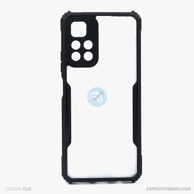 Ốp lưng MI NOTE 11 chống sốc trong viền màu