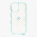 Ốp lưng IPHONE 12 PRO MAX lưng trong viền màu gợn sóng