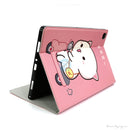 Bao da hình MTB SAMSUNG T505 TAB A7 2020 (hình hộp vàng)