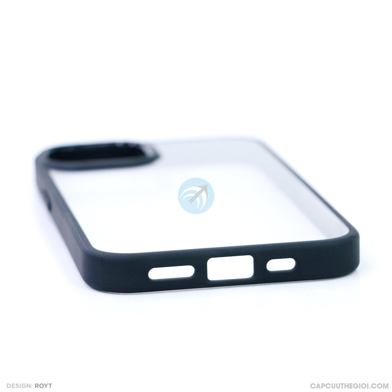 Ốp lưng IPHONE 13 6.1 lưng trong viền đen LIKGUS