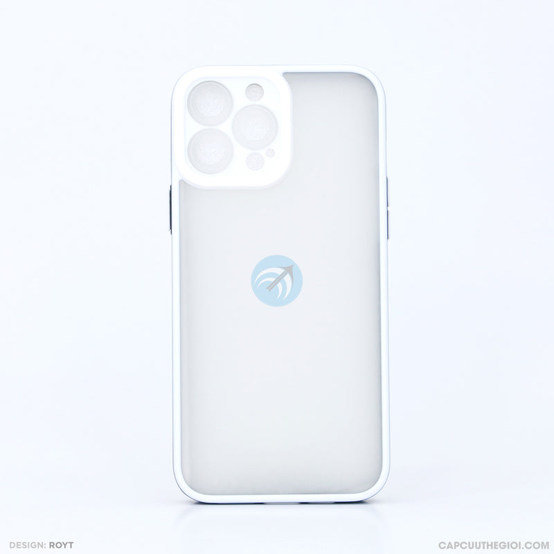 Ốp lưng IPHONE 13 PRO MAX lưng nhám viền kẻ