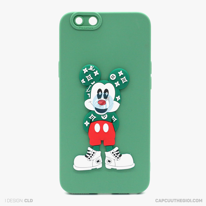 Ốp lưng OPPO A59 silicon màu hình nổi