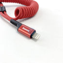 Cáp sạc điện thoại usb A to lightning 1 mét BASEUS xoắn đàn hồi (CALSR-09) bh03t điều kiện còn đủ bao bì