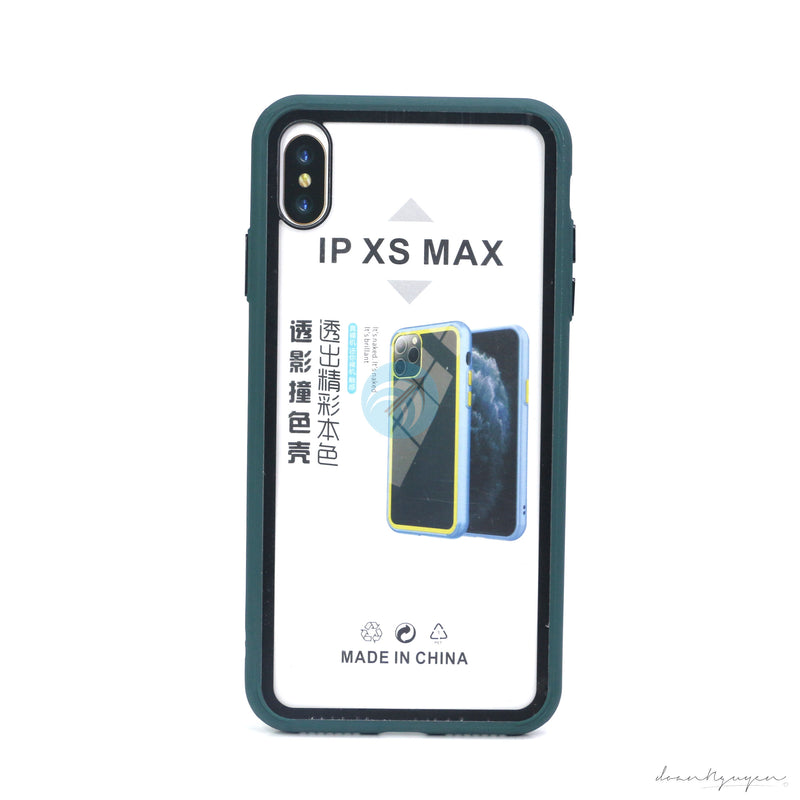 ỐP LƯNG ĐT IPHONE XS MAX (VIỀN MÀU TRONG)