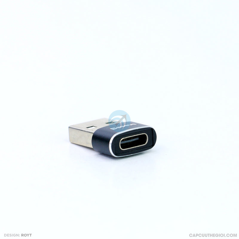 Jack chuyển type C to usb A 2.4A BASEUS CATOTG-01 bh01t