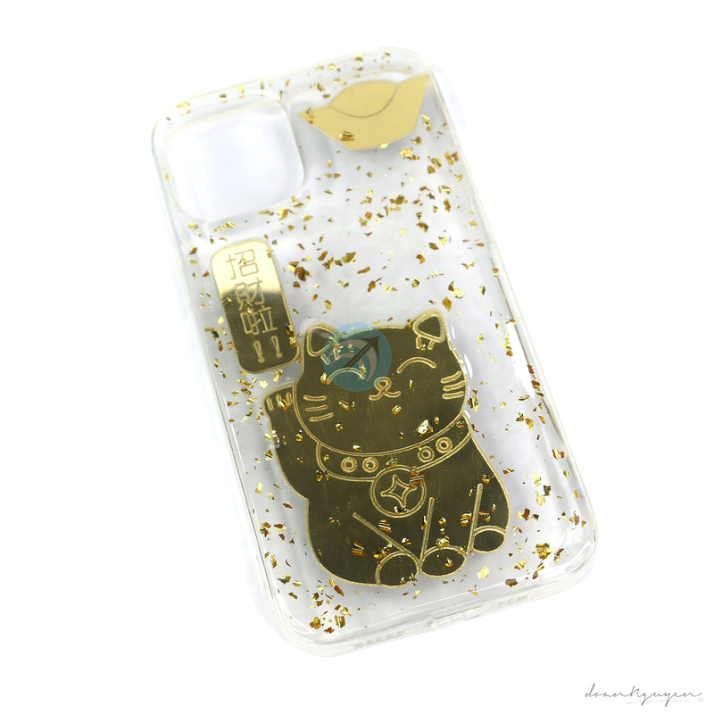 ỐP LƯNG IPHONE 12 PRO 6.1 ( MÈO GƯƠNG)