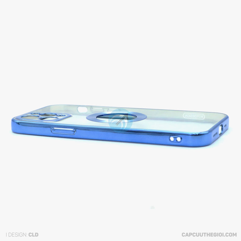 ỐP LƯNG IPHONE 12 PRO HỞ TÁO TRONG VIỀN ĐEN KST