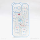 Ốp lưng IPHONE 13 PRO MAX lưng trong in hình cute có tai mèo