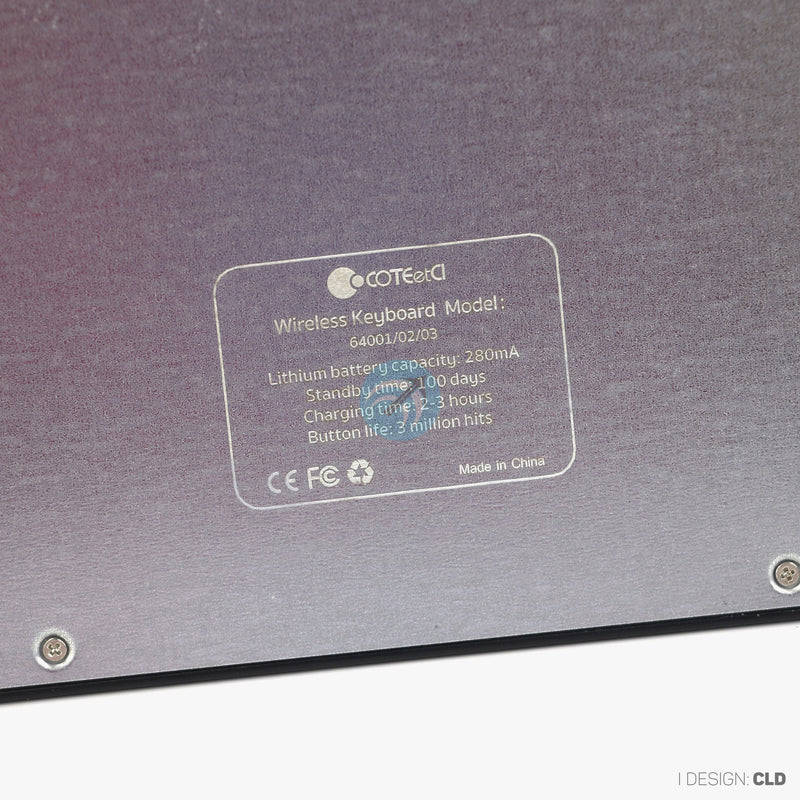 Bàn phím bluetooth COTEETCI có trackpad 64002-WH bh03t