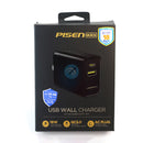 CÓC SẠC NHANH PISEN 18W (1 CỔNG USB A, 1 CỔNG TYPE) IPHONE 8=> 11PRO MAX (TS-C112) BH12T