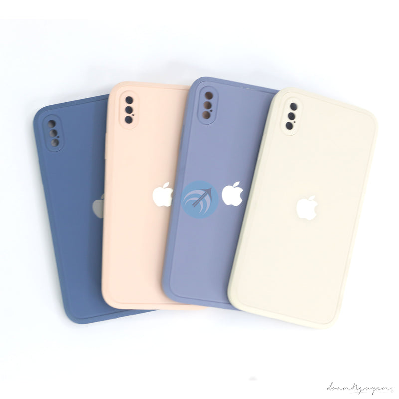 ỐP LƯNG IPHONE X/ XS (REALSKY KÍNH NHÁM VIỀN VUÔNG)