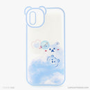 Ốp lưng IPHONE XS MAX lưng trong in hình cute có tai mèo