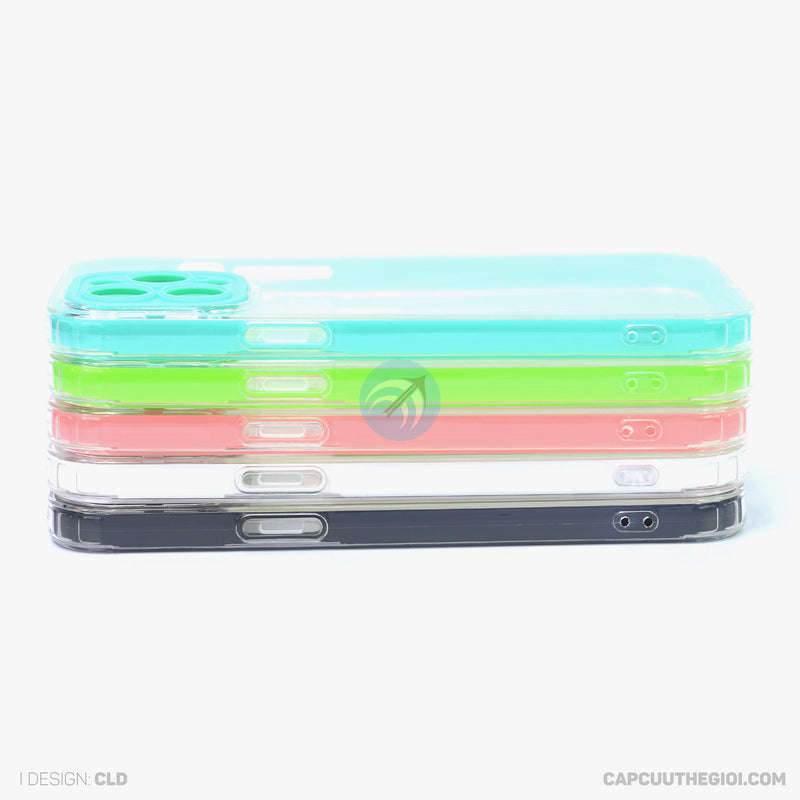 Ốp lưng IPHONE 13 PRO MAX trong tách viền màu