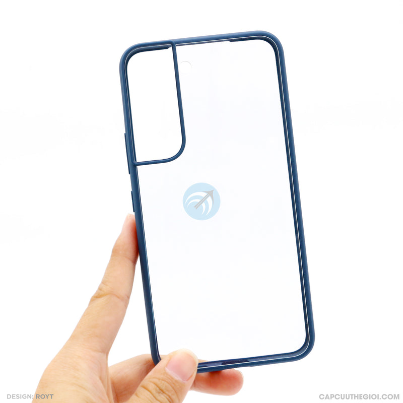 Ốp lưng SAMSUNG S22 lưng trong viền xanh LIKGUS