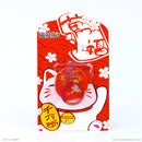 Nhẫn dán lưng điện thoại nhựa màu đỏ hình 3D