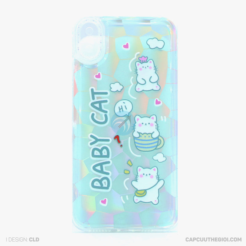 ỐP LƯNG IPHONE XS MAX IN HÌNH CUTE PHẢN QUANG