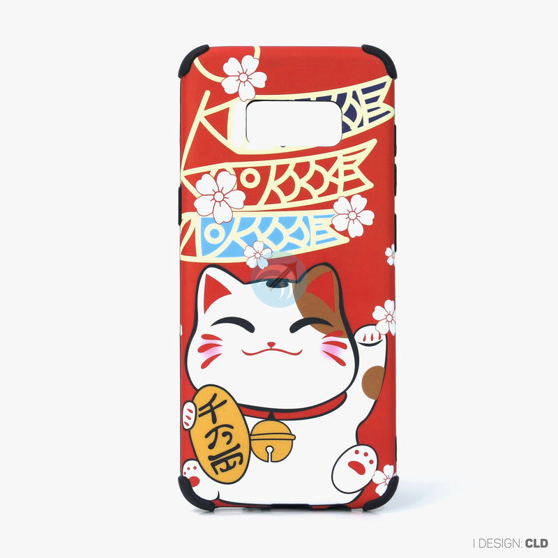 Ốp lưng SAMSUNG S8 hình mèo thần tài nhựa cứng