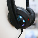 Tai nghe chụp tai A65 jack 3.5, dây chống đứt, có led (hỗ trợ học trực tuyến Online) bh01t