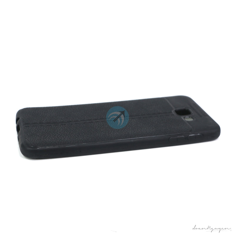 ỐP LƯNG DA ĐIỆN THOẠI SAMSUNG J5 PRIME AUTO DẺO ĐEN