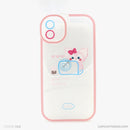 Ốp lưng IPHONE 11 6.1 lưng trong in hình cute có tai mèo