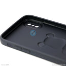 ỐP lưng IPHONE XS MAX hình nổi gấu đứng màu đen