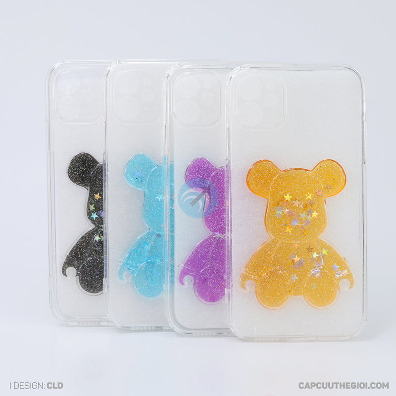 Ốp lưng IPHONE 11 6.1 trong hình gấu kim tuyến