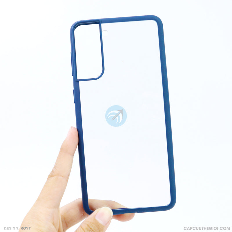 Ốp lưng SAMSUNG S21+ lưng trong viền xanh dương LIKGUS