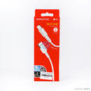 Cáp sạc usb A to linghtning 2.4A silicone 1 mét màu trắng/đen BOROFONE BX30 bh01t