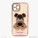 Ốp lưng IPHONE 12 PRO MAX si viền màu hình gấu nổi