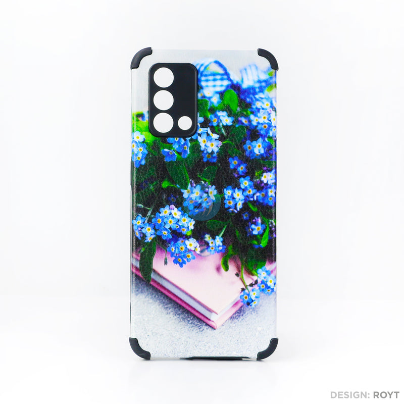 Ốp lưng OPPO A74 4G IMD da chống sốc hình hoa