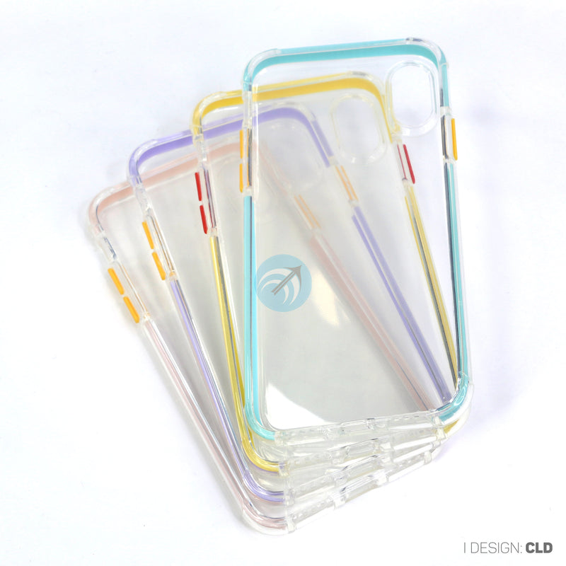 ỐP LƯNG ĐT IPHONE X/XS TRONG VIỀN MÀU