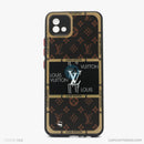 Ốp lưng REALME C11 2021 nhựa cứng viền đen lưng in logo LV